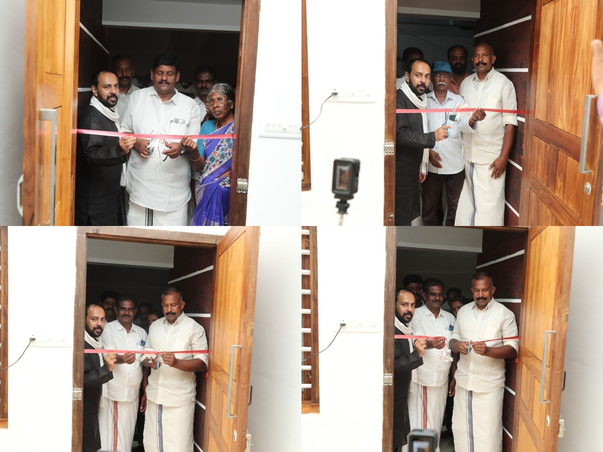 Ribbon cutting ceremony.